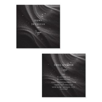 Black Subtle gentle glitter background Square