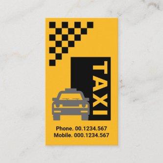 Black Taxi Check Box Creative Car