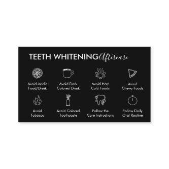 Black Teeth Whitening Aftercare Tips