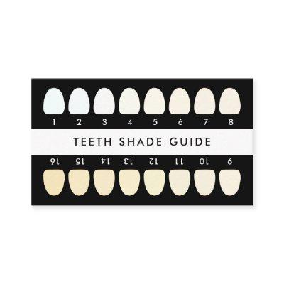 Black Teeth Whitening Shade Guide