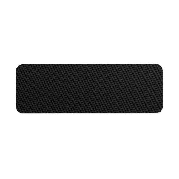 Black Tightly Woven Carbon Fiber Textured Label
