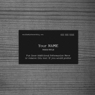 Black Traditional Type