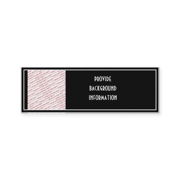 Black Trimmed Photo Template Mini