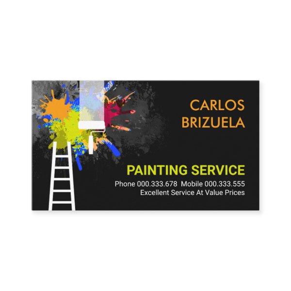 Black Wall Paint Splatter Home Painting