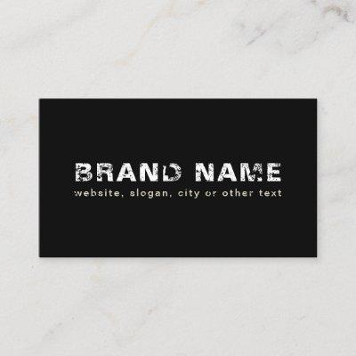 Black White Artsy Grunge Cool Brand + Your name