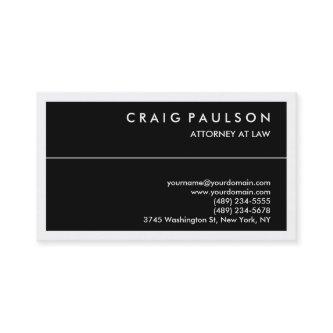 Black White Border Consultant Attorney