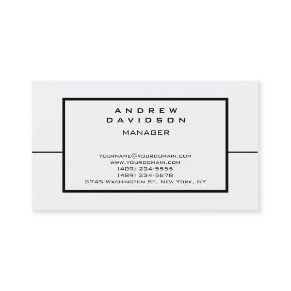 Black White Border Pattern Plain