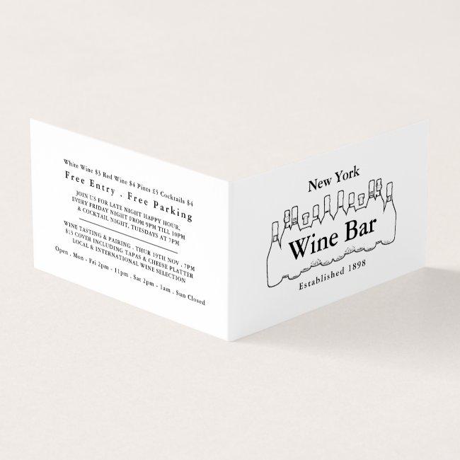 Black & White Bottles, Wine Bar/Winery, Detailed