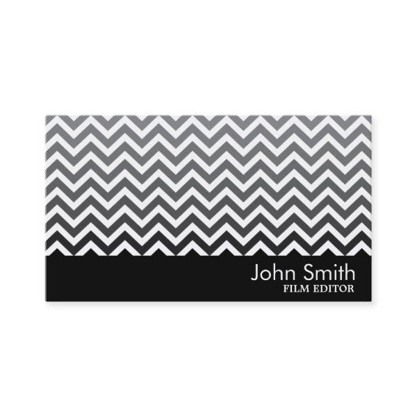 Black & White Chevron Film Editor