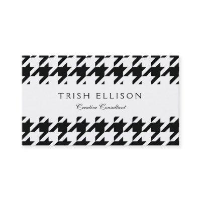 Black White Classic Houndstooth Check