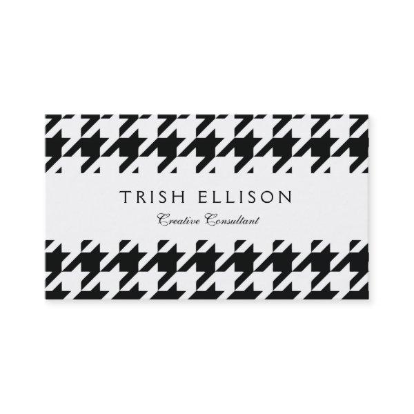Black White Classic Houndstooth Check