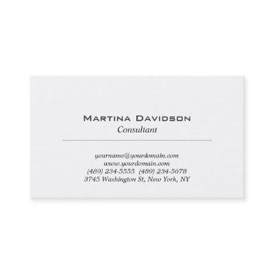 Black White Classical Plain Creative