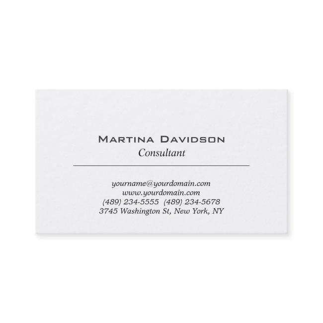 Black White Classical Plain Creative