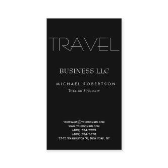 Black White Clean Travel Agent