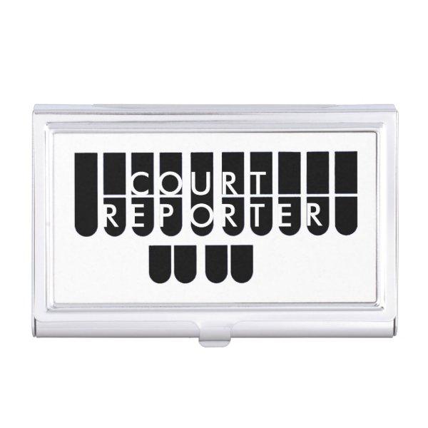 Black white court reporter  case