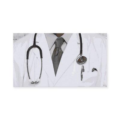 Black white Doctor stethoscope