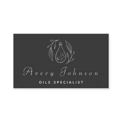 Black & White Drawn Potion Bottle Oils Specialist