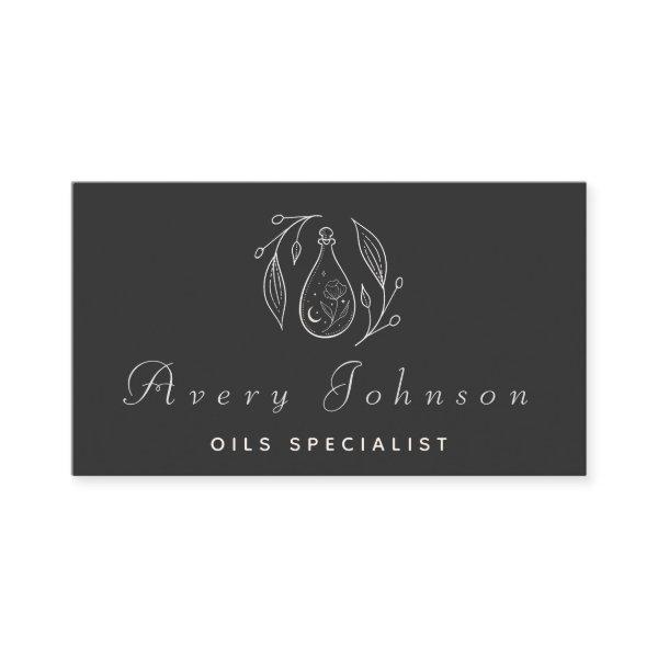 Black & White Drawn Potion Bottle Oils Specialist