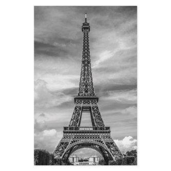 Black & White Eiffel Tower Paris France Stationery