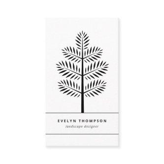 Black White Elegant Landscaping Botanical Branch