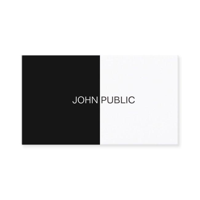 Black White Elegant Simple Plain Modern Trendy