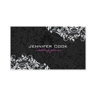 Black & White Floral Damasks 4 Wedding Planner