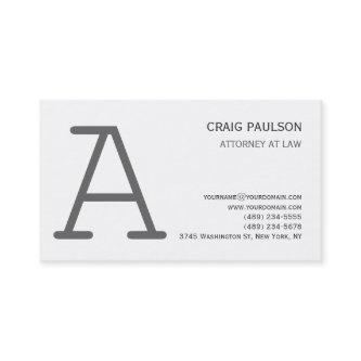 Black White Grey Monogram Attorney