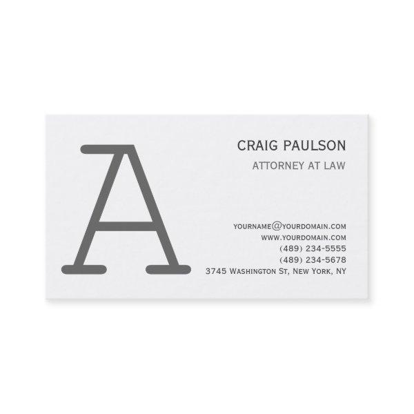 Black White Grey Monogram Attorney