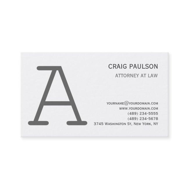 Black White Grey Monogram Attorney
