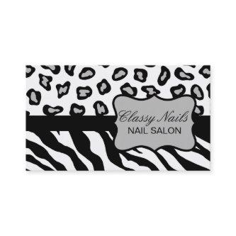 Black, White & Grey Zebra & Cheetah Custom