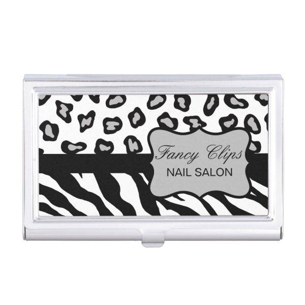 Black White Grey Zebra Leopard Skin  Case