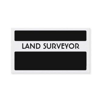 Black white land surveyor simple