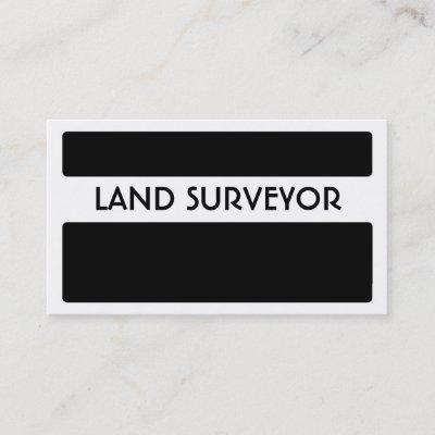 Black white land surveyor simple