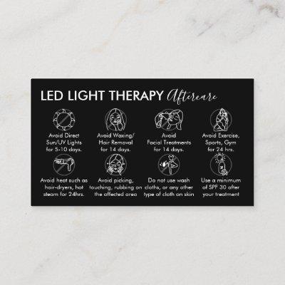 Black White Led Light Therapy Aftercare