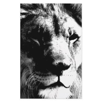 Black & White Lion Stationery