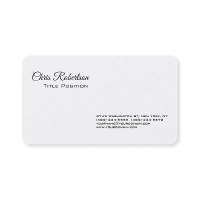Black & White Minimalist Plain Simple Modern