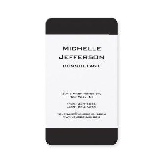 Black & White Modern Minimalist Professional