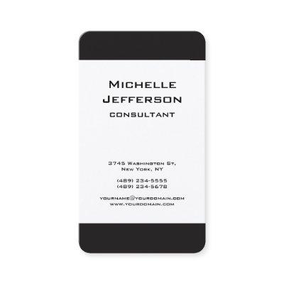 Black & White Modern Minimalist Professional