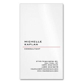 Black & White Modern Professional Exclusive  Magnet