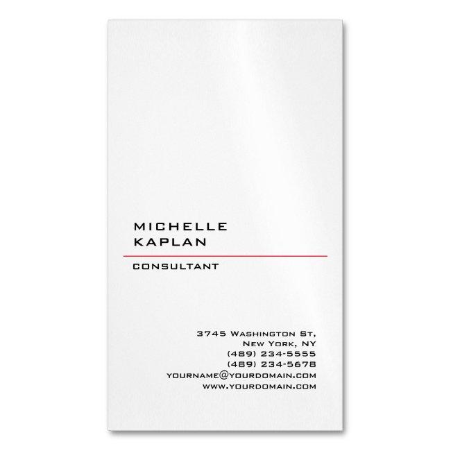 Black & White Modern Professional Exclusive Magnet