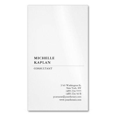 Black & White Modern Professional Exclusive  Magnet