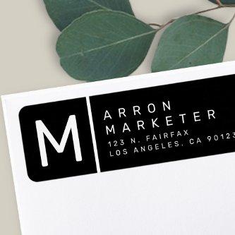 Black & White | Modern Return Address Label