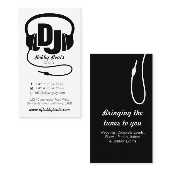 Black & white mono DJ promoter