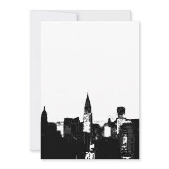 Black & White New York Invitation