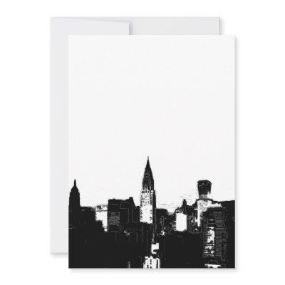 Black & White New York Invitation