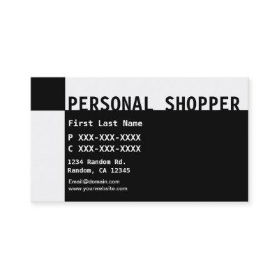 Black white Personal Shopper