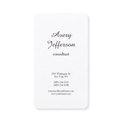 Black & White Plain Modern Minimalist Professional