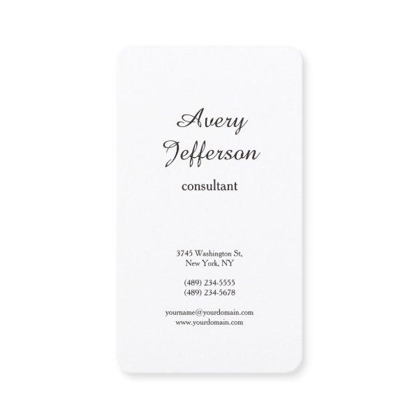 Black & White Plain Modern Minimalist Professional
