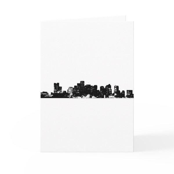 Black White Pop Art New York City Card