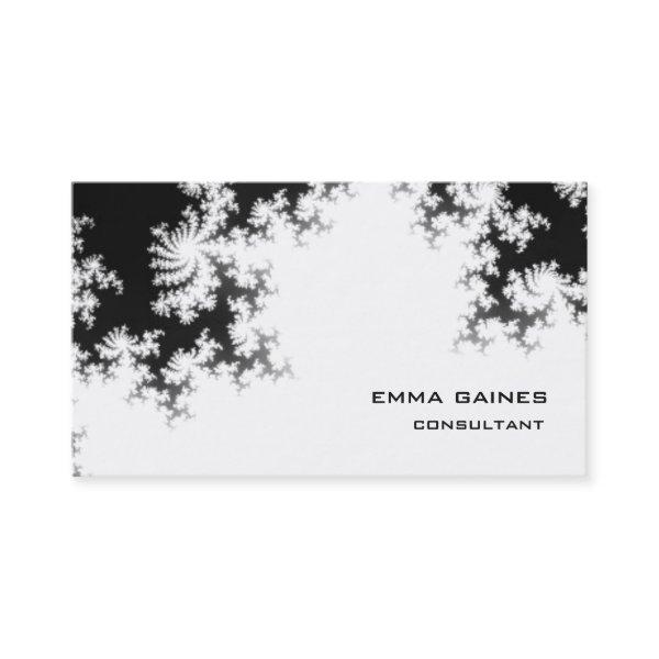 Black White Professional Floral Pattern Trendy